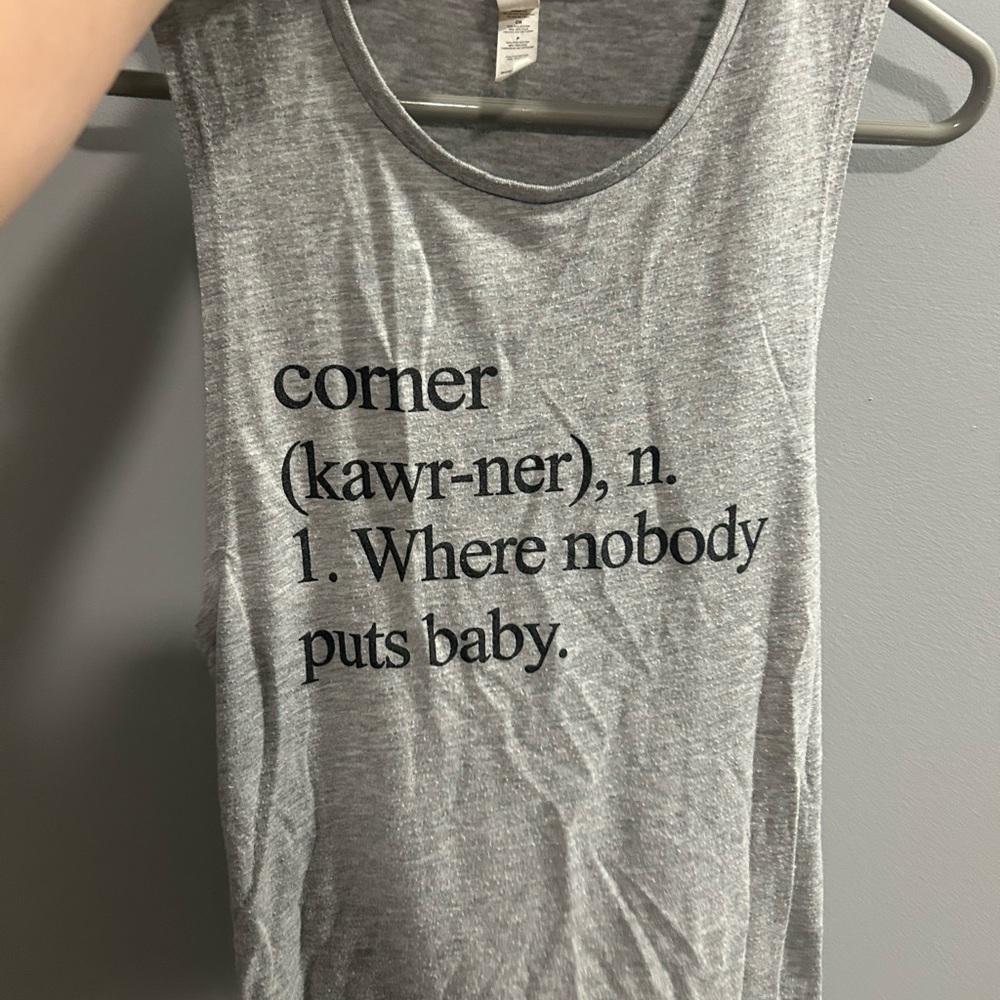 Dirty Dancing Gray Graphic Tank Top